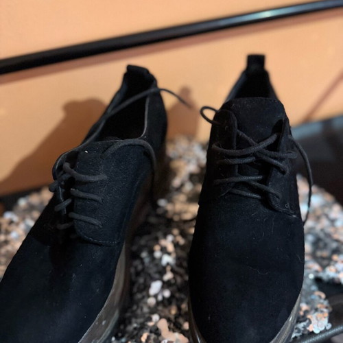 Black Suede Platform Shoes Janessa Size 40 New