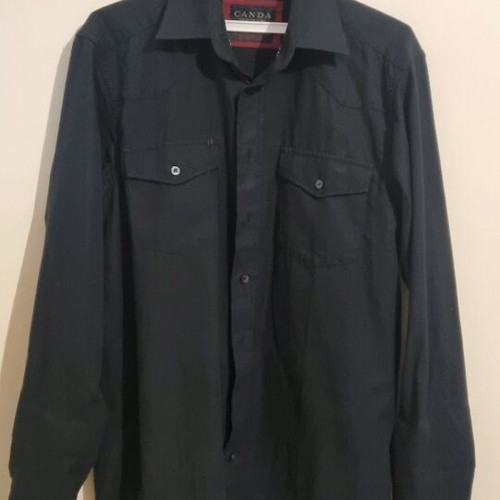 Canda men's shirt size Small black like new