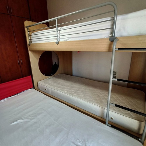 Neoset triple bunk bed with 2 mattresses