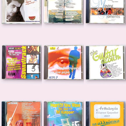 9 Music CDs used, Greek songs and collections