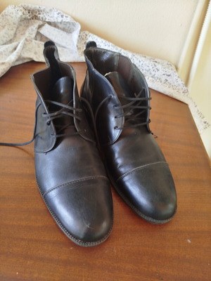 Fernando Strappa leather boots size 48 used, black