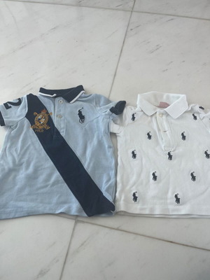 Baby pique shirts for boys like new, set of 2 pieces