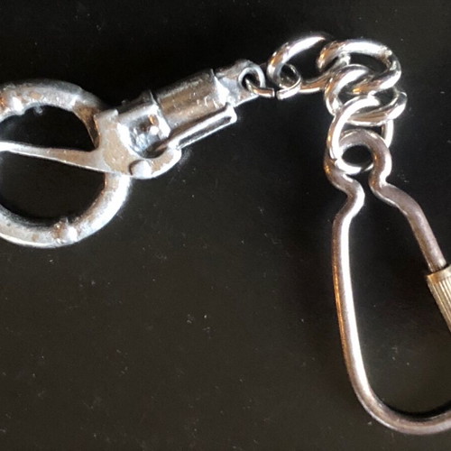 Keychain replica of Spitfire fighter plane rudder vintage