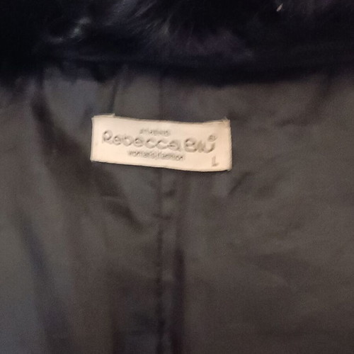 Rebecca Blu women's trench coat black like new, size L
