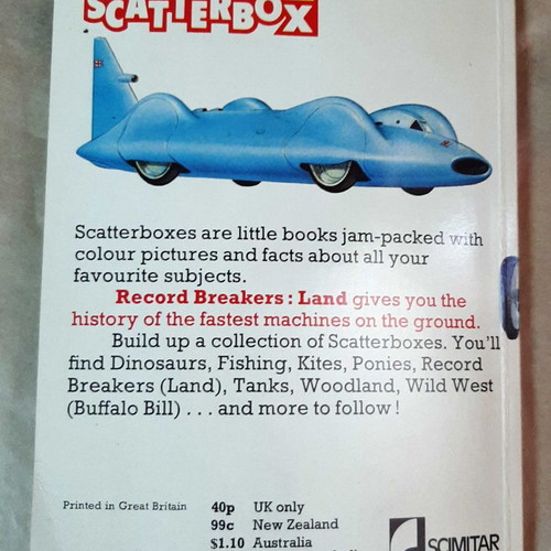 Scatterbox Record Breakers Land used pocket book with record-breaking cars