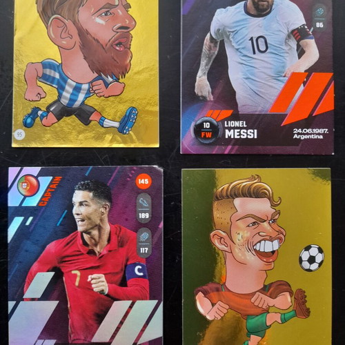Messi Ronaldo Modric Football Sticker Collection like new