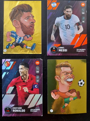 Messi Ronaldo Modric Football Sticker Collection like new