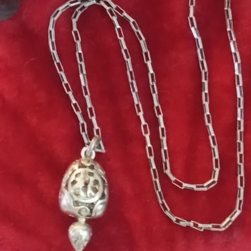 Lalaunis A21 925 silver turtle pendant with silver chain vintage piece