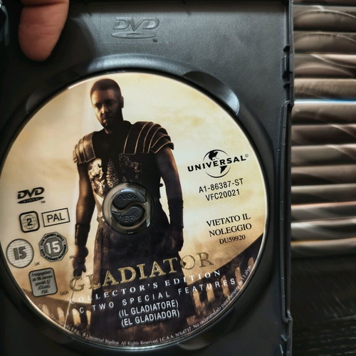 Gladiator special edition DVD used, action, adventure, historical