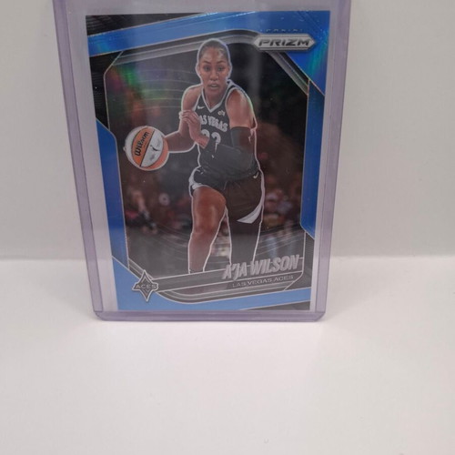 2025 Panini Prizm WNBA A'ja Wilson Prizm Carolina Blue card like new