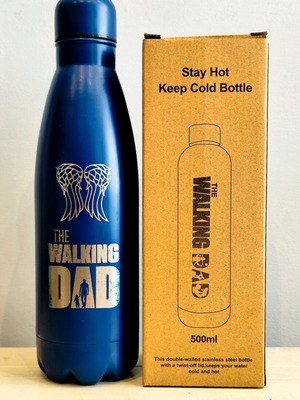 Walking Dad Thermos Bottle new, stainless steel 304, 500 ml