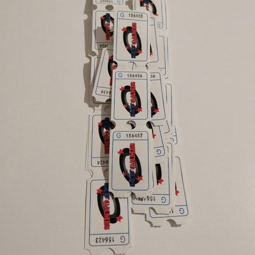 Sat Games arcade paper tickets, pack of 42
