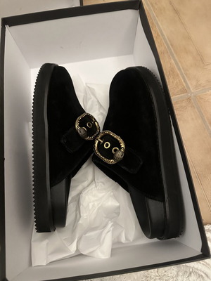 Kurt Geiger mules black suede size 37 new