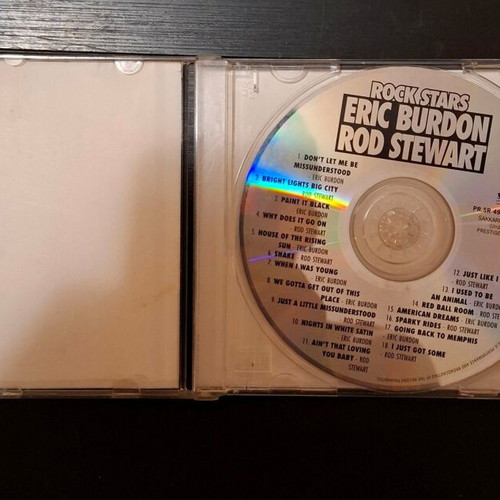 Rock Stars CD compilation by Eric Burdon and Rod Stewart used
