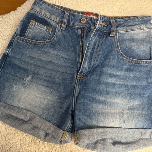 Funky Buddha high-waisted shorts like new, blue, size 26