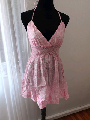 Pink top Yes! Miss new with white floral prints, cotton