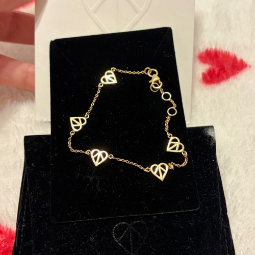 Hearts Bracelet Gold The Love Collection by Doukissa Nomikou like new