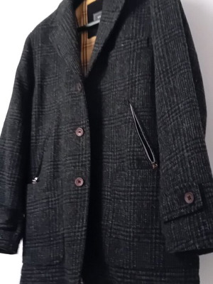 Men's wool blazer gray size L like new