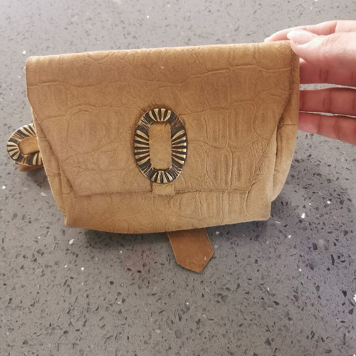Leather belt bag like new, real leather