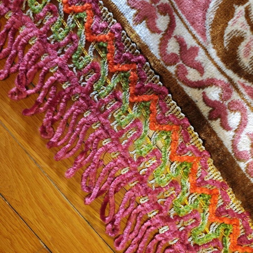 Velvet vintage blanket like new 200x250