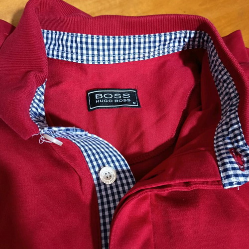 Men's blouse with buttons new, size M, red