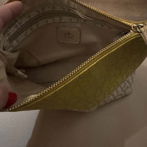 Rocco Barocco handbag, grey and yellow