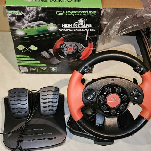 Racing wheel for PC, PS2, PS3
