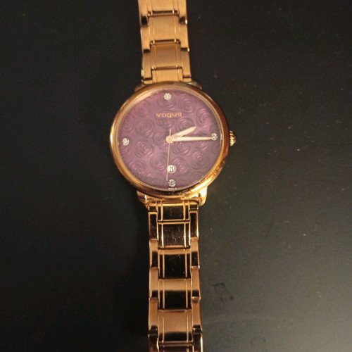 Vogue watch pink gold refurbished women's