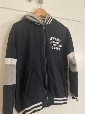 H&M ζακέτα φούτερ σαν καινούργιο, γκρι και μπλε, 12 ετών