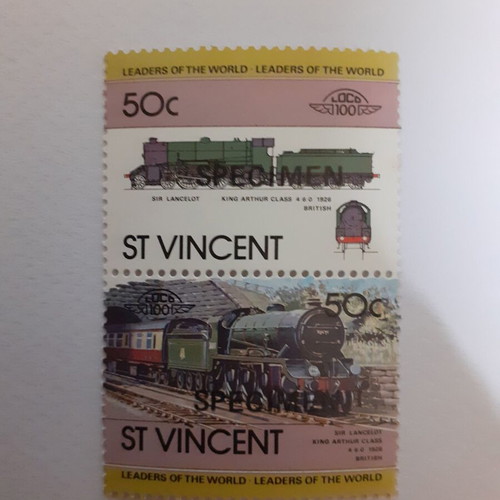 St. Vincent Stamps Specimen Overprint Series New