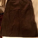  γυναικεία κοτλέ καφέ φούστα, ραμμένη από μοδίστρα, μεγέθους L, (94-96 εκατοστά μέση)