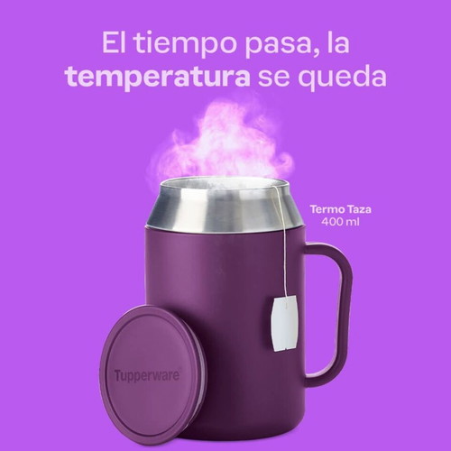 Tupperware Thermos Mug 400 ml new, purple
