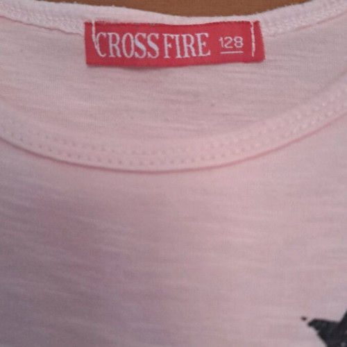 Crossfire girls dress used, size 128 cm, blue and pink