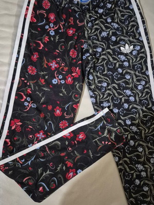 Adidas leggings used, size small, black floral