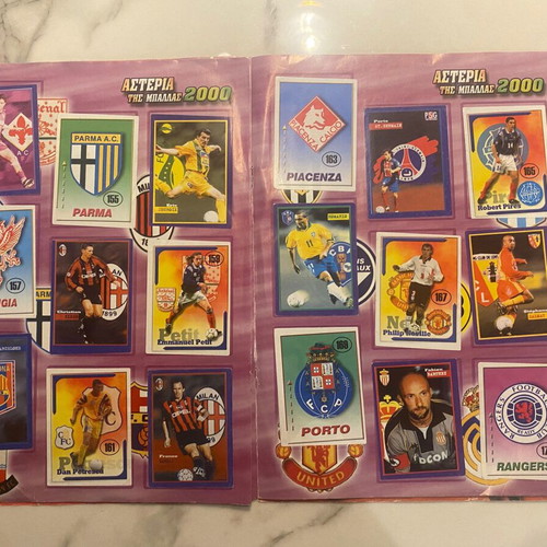 Sticker Album Asteria tis Ballas 2000 used, completed 297 of 300