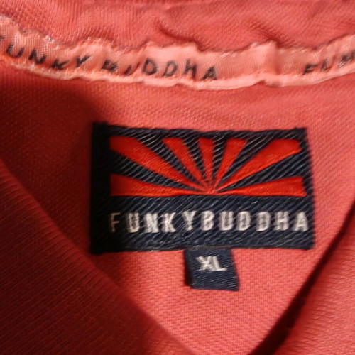 Funky Buddha Polo new, size XL, red-pink with defect