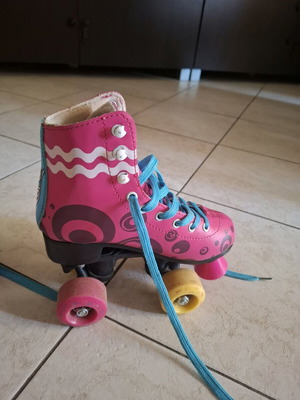 Children's roller skates used, size 34-35