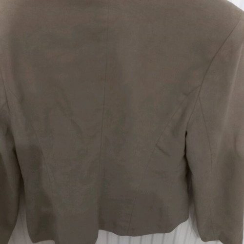 Women's jacket used, beige suede, size S