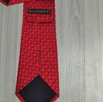 Bugatti red silk tie