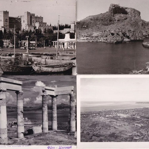 Black and white postcards used, pack of 60, Corfu Rhodes Athens