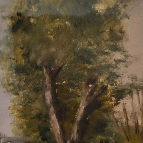 Antonarakou 65 oil painting used, wooden frame