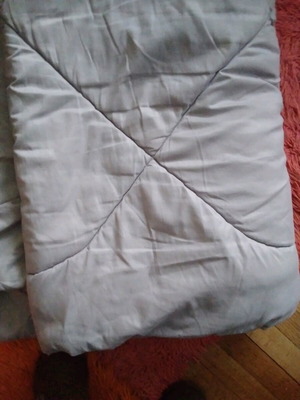 Semi-double quilts new, gray color, set of 2 pieces