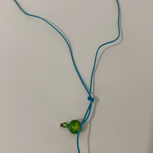 Handmade necklace with glass beads like new