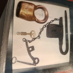 Collectible padlocks used with original keys, Greek 1935 and Peru 1700