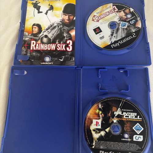 PS2 Tom Clancys Rainbow Six 3 and Splinter Cell bundle like new