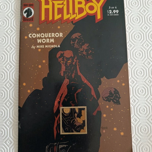 Hellboy Conqueror Worm #3 Dark Horse Comics 2001 like new