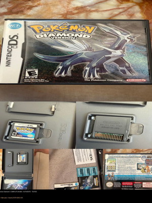 Pokemon Diamond Version Nintendo DS game CIB authentic