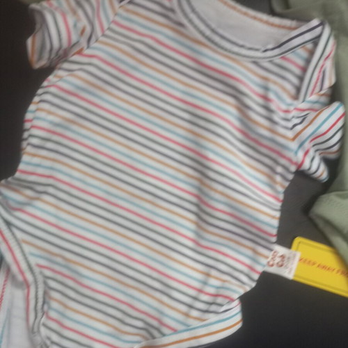 Baby bodysuits pack of 5, 0-3 months, cotton and velour, unused