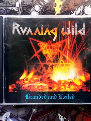 Running Wild Branded and Exiled CD used, metal album