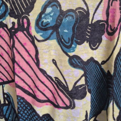 Zara Printed Blouse with Side Points Size M like new